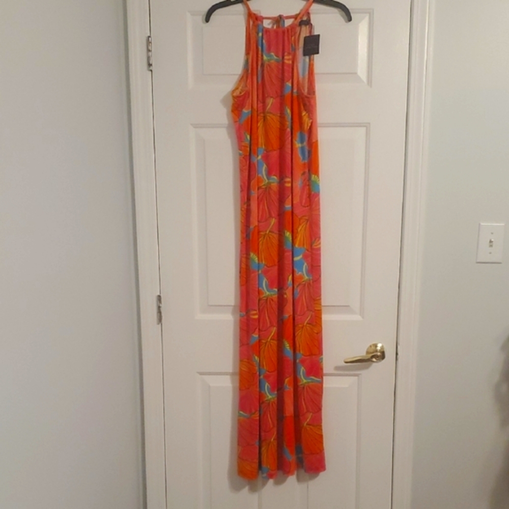 NWT Trina Turk Colorful Floral Maxi Dress Size XS